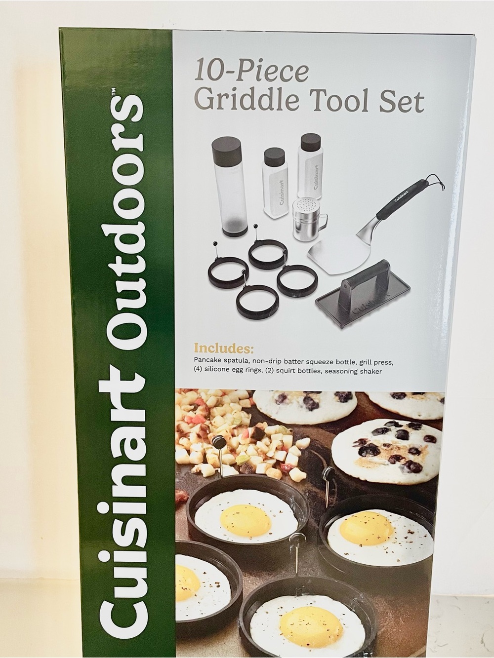 Cuisinart 10-Piece Griddle Tool Set - Green, Black, White